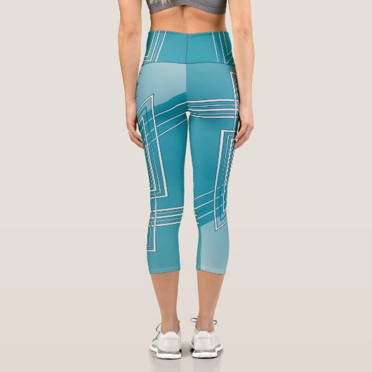 Leggings Capri Opal Turquoise blanc (Verso)