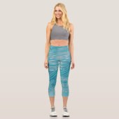 Leggings Capri Opal Turquoise blanc (Recto)