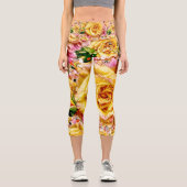 Leggings Capri Opulence Rose Dorée Groovy : (Recto)