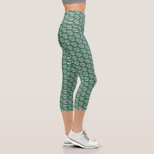 Leggings Capri Orbes Vertes d'Interférence