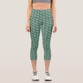 Leggings Capri Orbes Vertes d'Interférence (Recto)