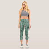 Leggings Capri Orbes Vertes d'Interférence (Recto)