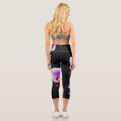 Leggings Capri Orchidée blanche et violette (Verso)