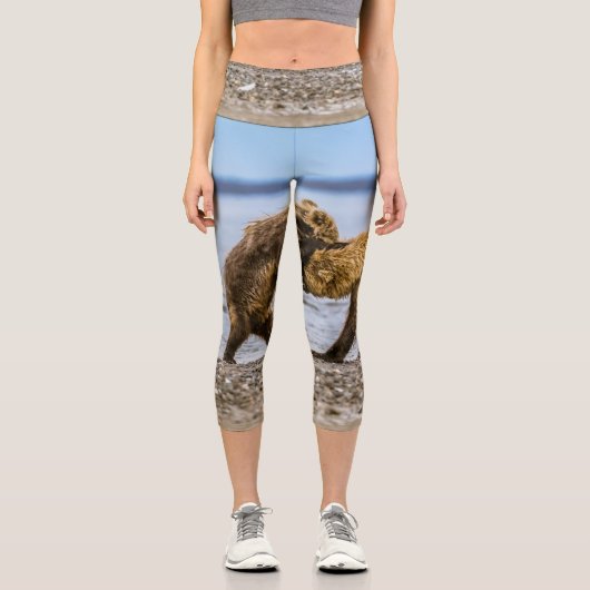 Leggings Capri Ours brun côtier (Recto)