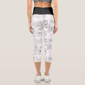 Leggings Capri OVNI, Alien, Bigfoot Cryptid (Verso)