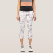 Leggings Capri OVNI, Alien, Bigfoot Cryptid (Recto)