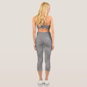 Leggings Capri Paillettes d'Argent Élégantes et Brillantes (Verso)