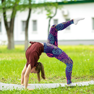 Leggings Capri Paisley