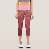 Leggings Capri Paisley Rose Rouge TAILLE SMALL (Recto)