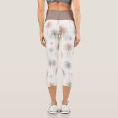 Leggings Capri Palmiers de feu d'artifice (Verso)