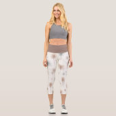 Leggings Capri Palmiers de feu d'artifice (Recto)