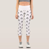 Leggings Capri Panda géométrique (Recto)