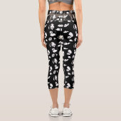 Leggings Capri Panda motif Black BG (Verso)