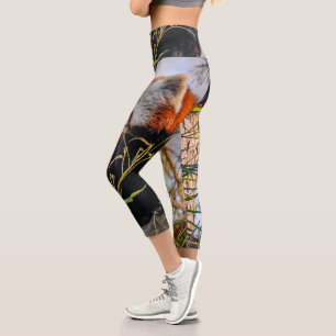 Leggings Capri Panda rouge