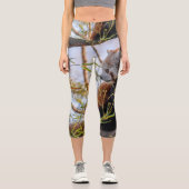 Leggings Capri Panda rouge (Recto)