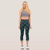 Leggings Capri Panier bleu vert tartan MacIntyre (Recto)