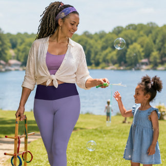 Leggings Capri Pantalon capri « PLUM PURRFRCT » à taille haute pe