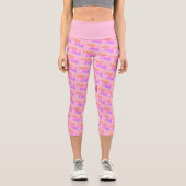Leggings Capri Pantalon capri rose chaud (Recto)