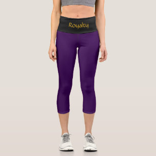 Leggings Capri Pantalon capri « ROYALTY » taille haute sur mesure