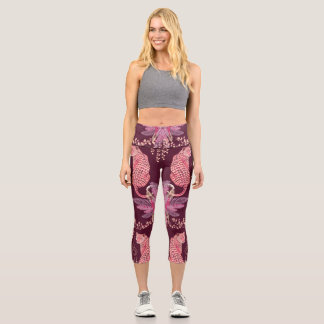 Leggings Capri Pantalon Capri Taille Haute Imprimé Léopard Aquare