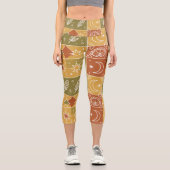 Leggings Capri Pantalon de yoga boho (Recto)