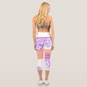 Leggings Capri Pantalon de yoga capri conçu par spirale (Verso)