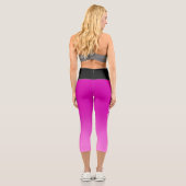 Leggings Capri Pantalon de yoga de golf à Disque Rose (Verso)