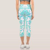 Leggings Capri Pantalon de yoga turquoise (Verso)
