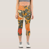 Leggings Capri Papier peint fleur de William Morris Cray (Recto)
