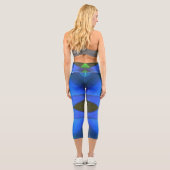 Leggings Capri Papillon bleu (Verso)