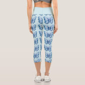 Leggings Capri Papillon bleu (Verso)