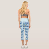 Leggings Capri Papillon bleu (Verso)