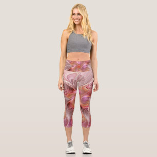 Leggings Capri Papillon Coloré Abstrait Art Fantastique Fractal