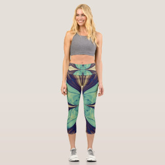 Leggings Capri Papillon en bleu