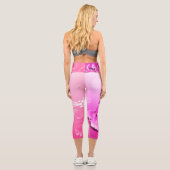 Leggings Capri Papillon magenta (Verso)