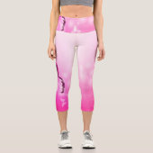 Leggings Capri Papillon magenta (Recto)