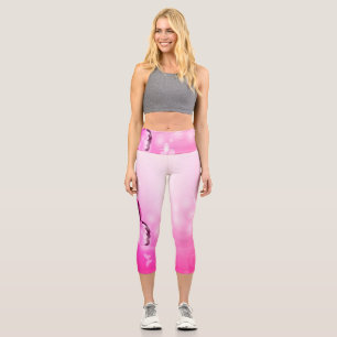 Leggings Capri Papillon magenta