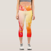 Leggings Capri Papillon rouge (Recto)