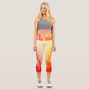 Leggings Capri Papillon rouge