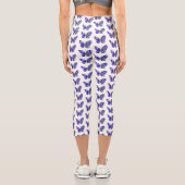 Leggings Capri Papillon Saphir Fleur (Verso)
