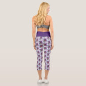 Leggings Capri Papillons aux champignons poilus (Verso)