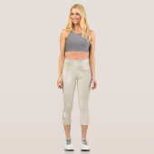 Leggings Capri Papillons blancs (Recto)