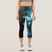 Leggings Capri Papillons de nuit (Recto)