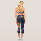 Leggings Capri Papillons des Rainbows (Verso)