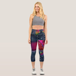 Leggings Capri Papillons des Rainbows