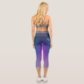 Leggings Capri Papillons & Purple Capris haut taille (Verso)