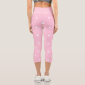Leggings Capri Parade des pois roses (Verso)