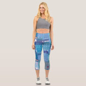 Leggings Capri Paris bleu (Recto)