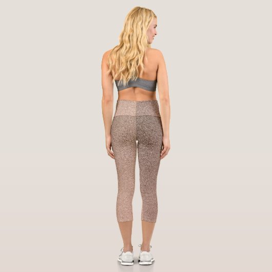 Leggings Capri Parties scintillant Brown au chocolat Capri Leggin (Verso)
