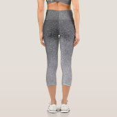 Leggings Capri Parties scintillant de Gradient Argent Capri Leggi (Verso)